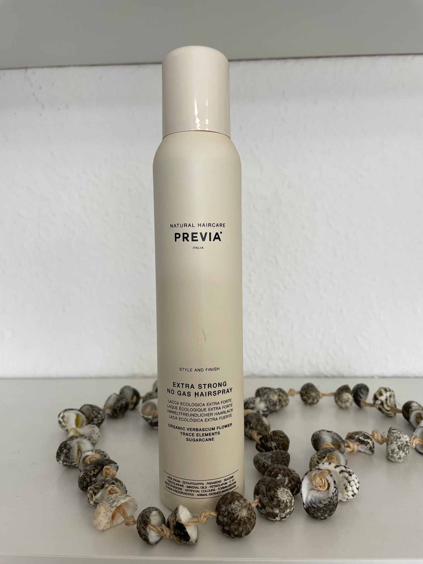 PREVIA No Gas Hairspray Extra Strong with Verbascum Flower 200 ml